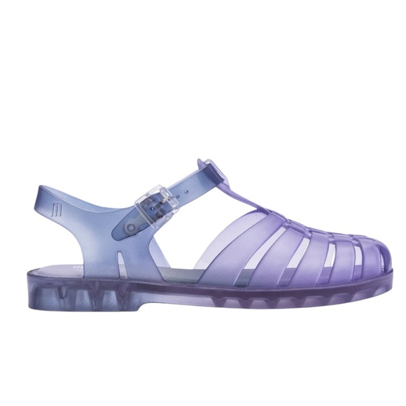 NWOT Melissa Possession Gradient Lilac / Blue Jelly Sandals Size BR 6 / US 7 - Picture 2 of 16